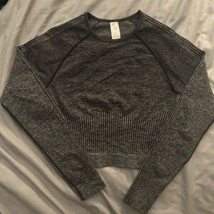 Fabletics black athletic long sleeve top